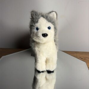 American Girl Husky Dog PEPPER Gray White Doll Pet Plush Stuffed Animal Toy